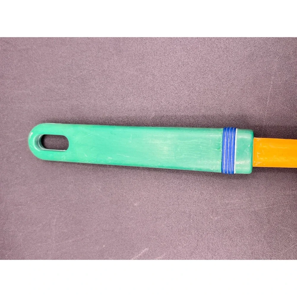 Vtg Plastic Soup Ladle Orange‎ Green Blue Colorful Kitchen Utensil Serving Spoon